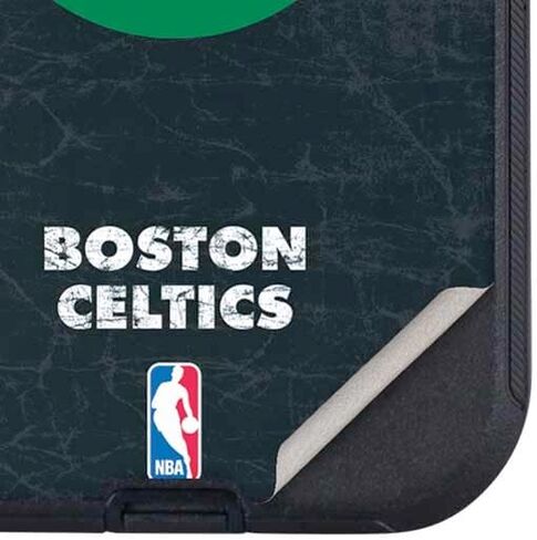 Skinit Decal Phone Skin Compatible with OtterBox Defender iPhone 14 Pro Max - Officially Licensed NBA Boston Celtics Black Secondary Logo Design in Saudi Arabia