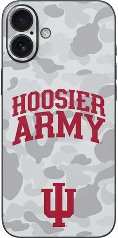 Skinit Decal Phone Skin Compatible with iPhone 16 Plus - Officially Licensed Indiana University IU Hoosiers Design in Saudi Arabia