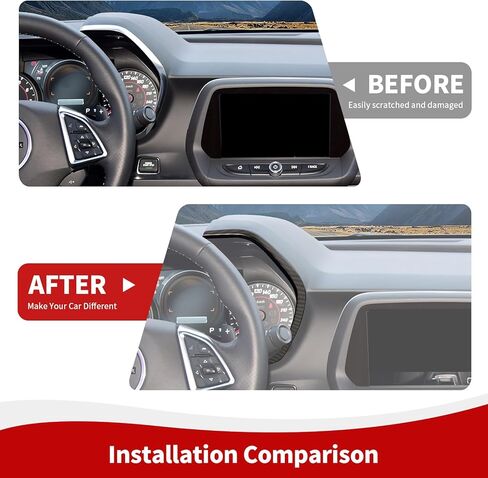 for Camaro Dashboard Panel Trim, Center Control Dash Board Cover Compatible with Chevy Camaro Accessories 2016-2024, Red in Saudi Arabia