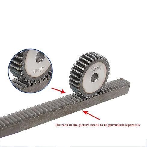Spur Gear 26-41 Teeth 2M Carbon Steel Thick 20mm Metal Transmission Pinion Gear 1Pcs(33 Teeth) in Saudi Arabia