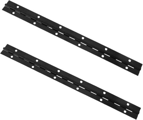 6-20 بوصة الفولاذ المقاوم للصدأ الثقيلة المستمر طويل المفصلي خزانة صندوق خشبي الأثاث الأجهزة 2 قطعة (فضي، 20 بوصة) in Kuwait