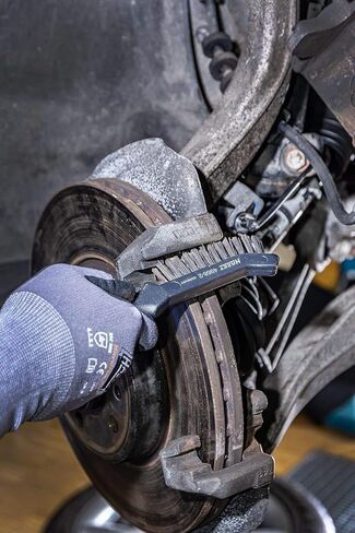 HAZET Brake Caliper Brush 4968-2 I Narrow Design, Plastic Handle with Suspension Hole I for Removing Stubborn Brake Dust and Dirt in The Disc Brake Caliper in Saudi Arabia