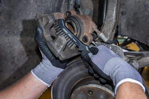 HAZET Brake Caliper Brush 4968-2 I Narrow Design, Plastic Handle with Suspension Hole I for Removing Stubborn Brake Dust and Dirt in The Disc Brake Caliper in Saudi Arabia