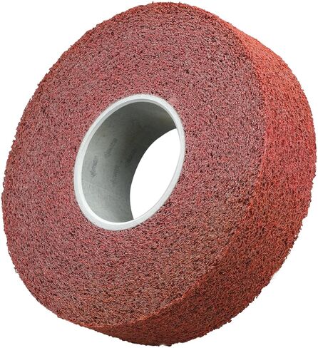 3M Scotch-Brite MF-WL Convolute Aluminum Oxide Medium Deburring Wheel - Coarse Grade - Arbor Attachment - 8 in Dia 3 in Center Hole - Thickness 2 in - 4500 Max RPM - 01904 [PRICE is per WHEEL] in Saudi Arabia