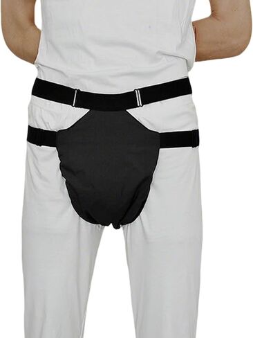 Male Scrotal Support Underwear with Hanging Support, Elastic Waistband Testicle Support Briefs, Anti-Rectal Prolapse Butt-Lifting Briefs Brown in Kuwait