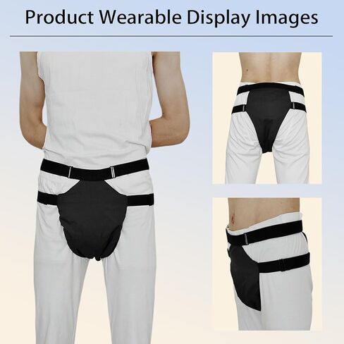 Male Scrotal Support Underwear with Hanging Support, Elastic Waistband Testicle Support Briefs, Anti-Rectal Prolapse Butt-Lifting Briefs Brown in Kuwait