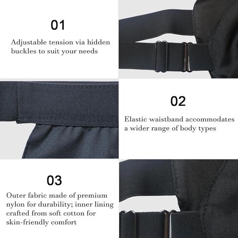 Male Scrotal Support Underwear with Hanging Support, Elastic Waistband Testicle Support Briefs, Anti-Rectal Prolapse Butt-Lifting Briefs Brown in Kuwait