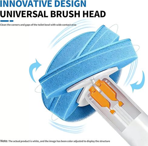 SOPAMI Disposable Toilet Cleaning System - Toilet Wand Kit with 16 High-Performance Refills, Wall Mounted Toilet Brush and Holder for Deep Cleaning Bathroom in Kuwait