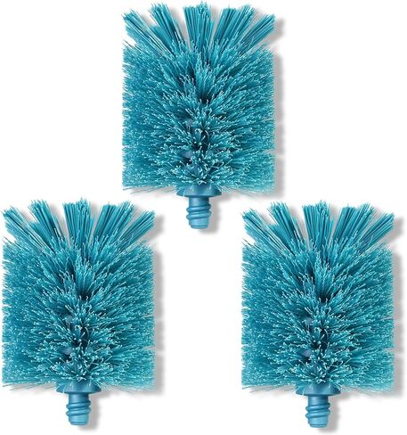 2-in-1 Bottle Cleaning Brush and Hidden Straw Brush, Long Handle Water Bottle Brush Cleaner with Replaceable Head for Sports Bottles, Baby Bottles, Mugs, Straws, Smokey Blue in Saudi Arabia