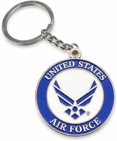 Officially Licensed U.S. Air Force (USAF) Keychain | 1.5" Diameter | Perfect Airman, Veteran and Military Gift in Kuwait