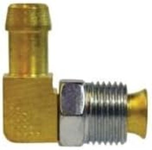 Midland Industries 38874 كوع دوار 90 درجة، خرطوم شائك 3/8 بوصة × 3/8 بوصة متوهج مقلوب للذكر، نحاس in Kuwait