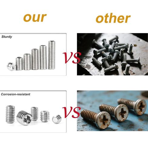 50 قطعة #2-56x3/16 مجموعة براغي، 304 براغي من الفولاذ المقاوم للصدأ، براغي مقبس رأس ألين للاستخدام الصناعي والمنزلي in Kuwait