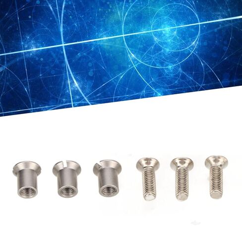 3Pcs Screw Set, Stainless Steel High Hardness 1/4 Inch Tape Reel Screw Kit with Sleeves, Universal Metal Screw Set Replacement for Studio Tape Recorders and Players in Saudi Arabia