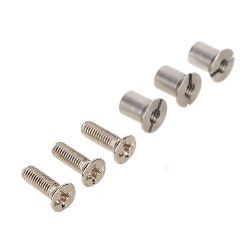 3Pcs Screw Set, Stainless Steel High Hardness 1/4 Inch Tape Reel Screw Kit with Sleeves, Universal Metal Screw Set Replacement for Studio Tape Recorders and Players in Saudi Arabia