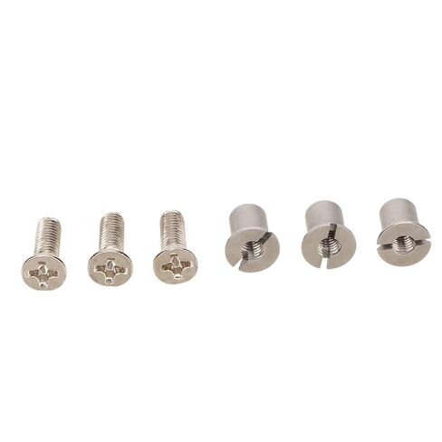 3Pcs Screw Set, Stainless Steel High Hardness 1/4 Inch Tape Reel Screw Kit with Sleeves, Universal Metal Screw Set Replacement for Studio Tape Recorders and Players in Saudi Arabia