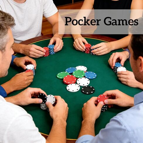 Pumtus 200 Pcs Poker Chips with No Denomination, Plastic Casino Chip Set with Storage Box, 1.5 Inch Card Game Token, Counter Discs Marker for Texas Blackjack Holdem, Math Learning, Home Game Party in Saudi Arabia