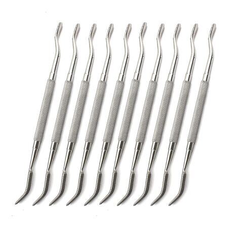 OdontoMed2011 10 قطع من مبارد عظام الأسنان #45 أدوات مزدوجة الأطراف مصنوعة من الفولاذ المقاوم للصدأ ODM in Kuwait