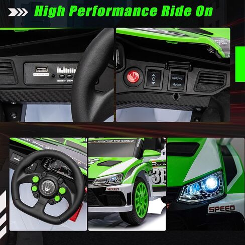 12V SUV 5MPH Ride on Toys, Ride-on Truck Toy w/Parent Remote,4W/2D 3-Speed Kids Electric Vehicles with Motor,Spring Suspension,LED,Music (12V Electric Police Car) in Saudi Arabia