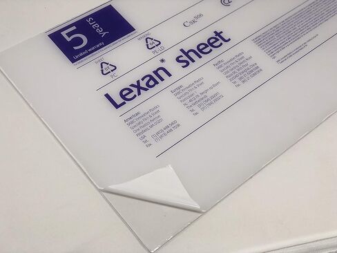 Polycarbonate Lexan Sheet Clear 1/8" x 30" x 48" - Thermoforming in Kuwait