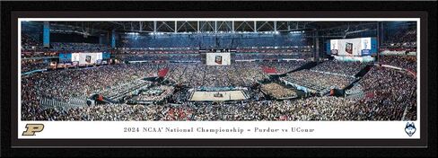 بطولة NCAA لكرة السلة لعام 2024، UCONN vs Purdue - حصيرة Purdue مزدوجة، صورة مؤطرة فاخرة من Blakeway Panoramas (44 بوصة عرض × 18 بوصة ارتفاع) in Saudi Arabia
