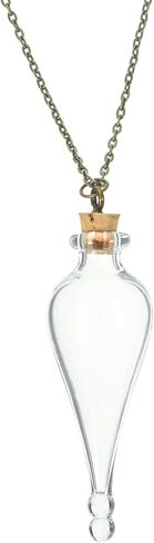 Mini Wishing Bottle Necklace Glass Pendant Tiny Jar for Crafting and Unique Multi-functional Small Bottle for Keepsakes and Decorations in Saudi Arabia