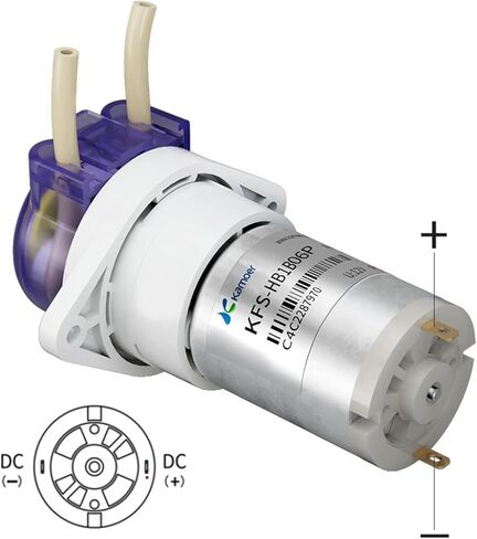 KFS Peristaltic Pump 6V/12V/24V DC Motor Gear Pump High Precision Low Flow Dosing Pump with One/Two Slowgear(B06,12Vone slowdown Gear) in Saudi Arabia