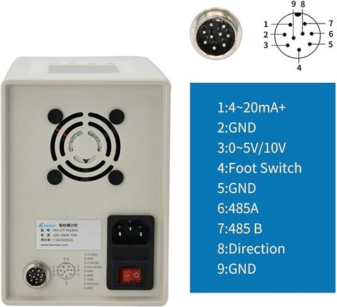 1460ml/min M3-STP-KK1800 Adjustable Peristaltic Pump AC100V-240V High Flow Stepper Dosing Pump Foot Switch, RS485(AU_M3-STP-KK1800) in Saudi Arabia