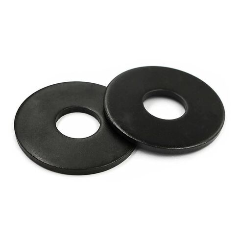 #8 x 3/4" OD Black Zinc Fender Washer, 18-8 (304) Stainless Steel Flat Washer, #8 ID x 3/4" OD, 50 PCS in Kuwait