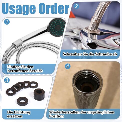 30 Pack Shower Hose Washers, Rubber Washers Seals 1/2 Inch Hose Washer Seal Tap Sealing Rings Shower Head Washer for Showers Head and Hosees Connecting in Saudi Arabia