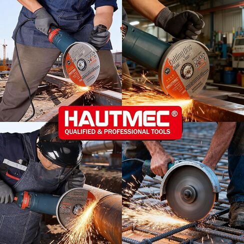 عجلات قطع HAUTMEC مقاس 9 بوصة × 5/64 بوصة × 7/8 بوصة، أقراص قطع بدرجة احترافية لطاحونة الزوايا، كاشطة أكسيد الألومنيوم الممتازة للمعادن والصلب القاسية، معتمدة من MPA (10 عبوات) - HTACH25044 in Saudi Arabia