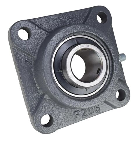 غطاء UCF206-18، F4B-SC-102 مصنوع من الحديد الزهر مع محمل شفة بأربعة مسامير مقاس 1-1/8 بوصة VF4S-218، SF-1-1/8 لـ SpinCo RCJC-1-1/8 YCJ-1-1/8 F3-U218N UCF206-18S UCF206-102T FY-1-1/8-TM ﻿ in Saudi Arabia