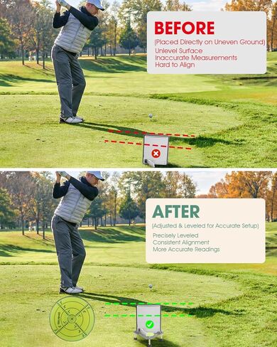 Tiga Adjustable Alignment & Leveling Stand for Flightscope Mevo Gen2 - Golf Training Equipment with Bubble Level, Height Adjustable 2.5 Inch, Stable Support for Mevo Gen 2 in Kuwait