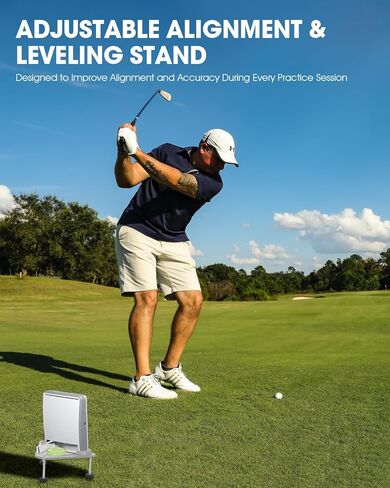 Tiga Adjustable Alignment & Leveling Stand for Flightscope Mevo Gen2 - Golf Training Equipment with Bubble Level, Height Adjustable 2.5 Inch, Stable Support for Mevo Gen 2 in Kuwait