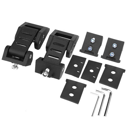 Engine Hood Latch Locking Cover Catch Buckle Stainless Steel Aluminum Alloy Black Pair Fits JK 2007-2017 in Saudi Arabia