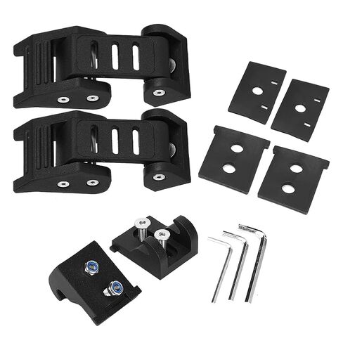 Engine Hood Latch Locking Cover Catch Buckle Stainless Steel Aluminum Alloy Black Pair Fits JK 2007-2017 in Saudi Arabia