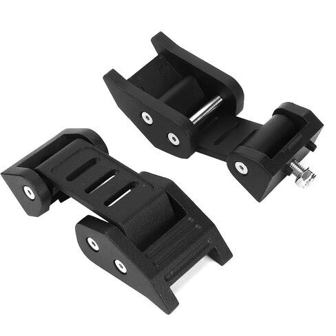 Engine Hood Latch Locking Cover Catch Buckle Stainless Steel Aluminum Alloy Black Pair Fits JK 2007-2017 in Saudi Arabia
