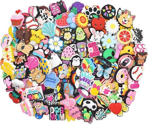 200pcs خرزات بؤرية غير متكررة للسيليكون للأقلام ، حبة غامضة مختلفة عشوائية بؤرية مختلطة ، جائزة فئة هدايا قابلة للخرز ، تصنيع جائزة فئة الهدايا DIY in Kuwait