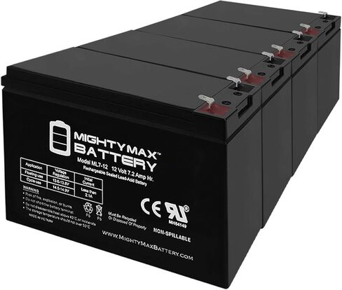 Mighty Max Battery 12V 7AH Sealed Lead Acid for RITAR RT1270.Haze HZS12-7.5 F2-2 Pack in Saudi Arabia