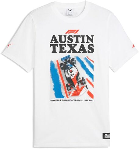 PUMA Men's Standard Formula 1 Graphic T-Shirt, White Austin AH25 in Saudi Arabia