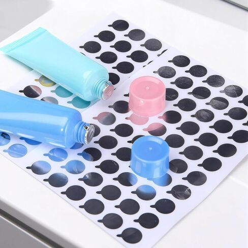 5 Sheets/300Pcs Aluminium Foil Film Sealing Sticker - Toothpaste Cosmetic Soft Tube Essential Oil Bottles Makeup Storage Containers Stopper(15mm) in Saudi Arabia