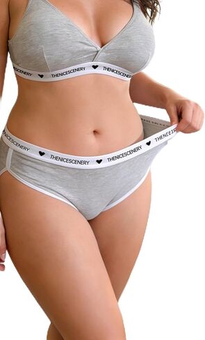 Womens Underwear Cotton Ladies Bikini Underwear Hipster Panties Soft Breathable Women Briefs Cheeky Underwear for Women 3 PCS in Saudi Arabia