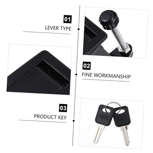 Luxshiny Compression Latch Lock for Toolbox Cabinet Doors Adjustable Flush Lever Actuation Construction Easy to Install Enhanced Security Locking Mechanism in Saudi Arabia