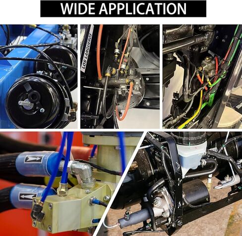 خرطوم هواء DOT 1/2 بوصة، تركيبات كوع 90 درجة، قطعتان، تركيبات هواء سريعة التوصيل، موصل نحاسي مركب PTC وPTCR، أنبوب 1/2 بوصة OD × 1/2 بوصة خيط NPT لأنظمة فرامل الهواء والتعليق للشاحنة in Kuwait