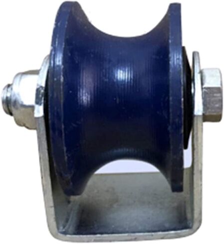 عجلات دوارة، عجلات على شكل حرف U، حديد الزهر، عجلة صلبة لباب الحظيرة شديدة التحمل، أجهزة للمسار المقلوب، أنبوب دائري، بوابة دوارة، آلات صناعية، سكة حبل سلكية (70 مم) in Kuwait