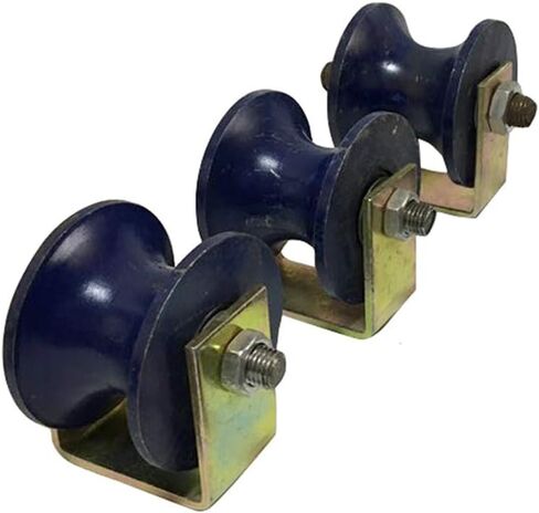 عجلات دوارة، عجلات على شكل حرف U، حديد الزهر، عجلة صلبة لباب الحظيرة شديدة التحمل، أجهزة للمسار المقلوب، أنبوب دائري، بوابة دوارة، آلات صناعية، سكة حبل سلكية (70 مم) in Kuwait