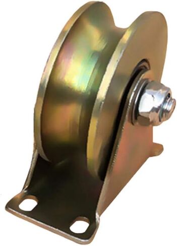 عجلات دوارة، بكرة بوابة منزلقة مع دعامة، عجلات باب الحظيرة شديدة التحمل، أجهزة منزلقة فولاذية 45#، للإطار، عربات الآلات الصناعية، سلك حبل السكك الحديدية (60 مم) in Kuwait