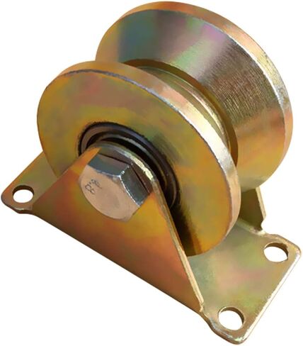 عجلات دوارة، بكرة بوابة منزلقة مع دعامة، عجلات باب الحظيرة شديدة التحمل، أجهزة منزلقة فولاذية 45#، للإطار، عربات الآلات الصناعية، سلك حبل السكك الحديدية (50 مم) in Kuwait