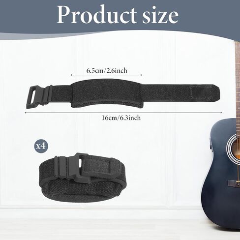 JJUNW 4Pcs Fret Wrap, Guitar String Mute Dampener, Guitar Mute Guitars String Cover Tape, Universal Bass Guitaring Accessories Fret Wrap Electric Guitars(Style B) in Saudi Arabia