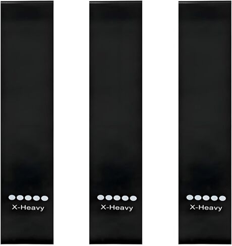 أربطة مقاومة حلقية، حلقات مقاومة شديدة التحمل للغاية، أربطة تمارين اللياقة البدنية للجسم بالكامل، لا غنى عنها للياقة البدنية للرجال والنساء، أسود 3 قطع in Kuwait