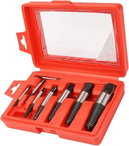 Damaged Screw Extractor, 8Pcs Broken Screw Extractors Remover, Ideal Tool for Household and Professional Electrician, For Broken or Rusty Screws, Bolts and Studs, with Heat in Saudi Arabia